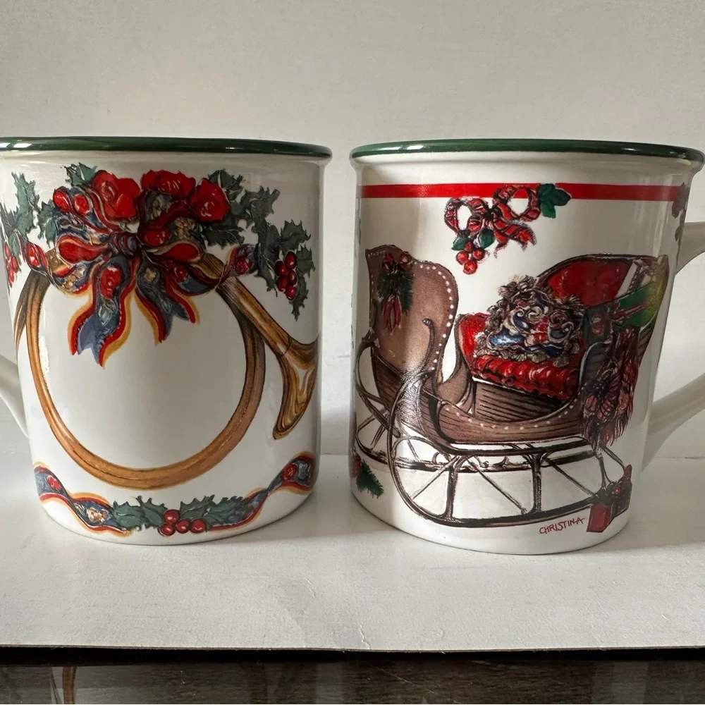 Vintage coffee mugs Potpourri Press TRIUMPHANT